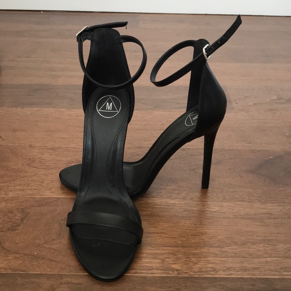 Misguided Strappy Black Heels